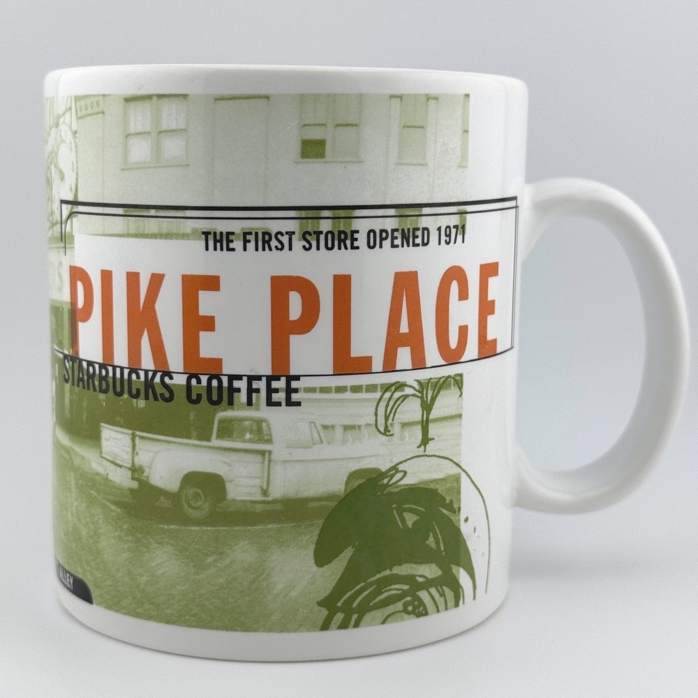 Starbucks Pike Place Coffee Mug 1999 First Store Rachel The Pig Vintage 20oz